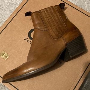 Brown Western Style Booties